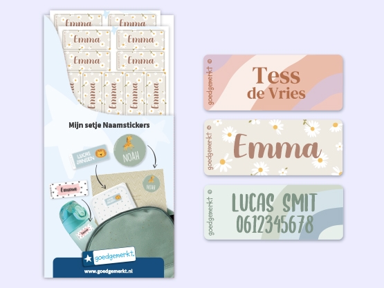 Kleine Design Naamstickers