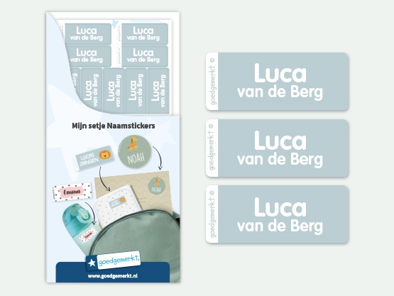 Kleine Naamstickers Voordeelset
