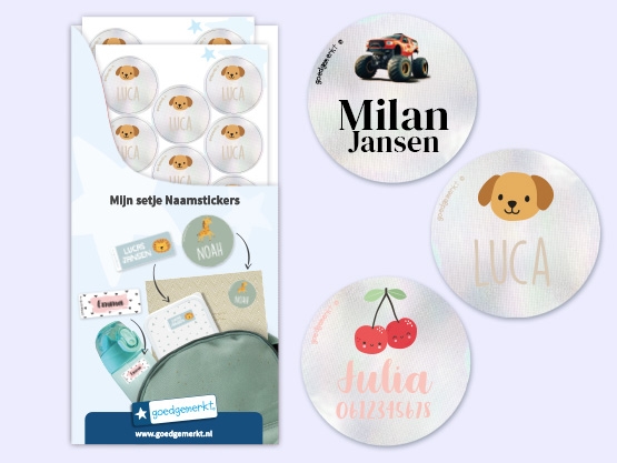 Reflecterende Naamstickers - Thema