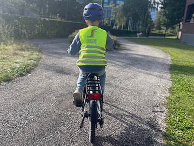 Fluo Veiligheidshesje kind met naam - Thema