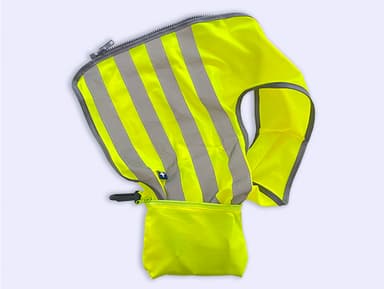 Fluo Veiligheidshesje kind met naam - Basic