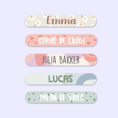 Mini Design Naamstickers