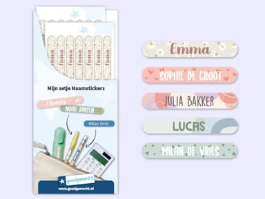 Mini Design Naamstickers