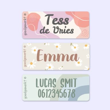 Kleine Design Naamstickers