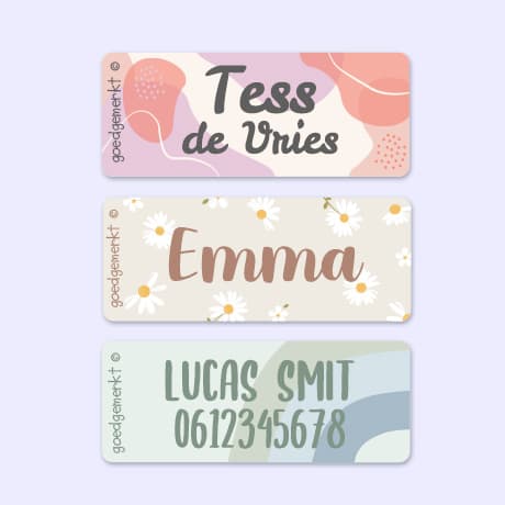 Kleine Design Naamstickers