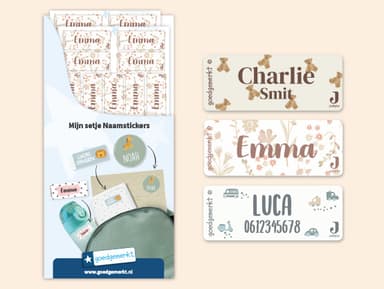 Kleine Naamstickers - Jollein