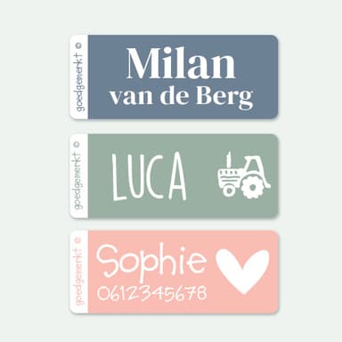 Kleine Naamstickers