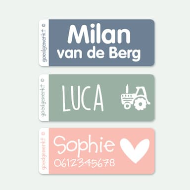 Kleine Naamstickers