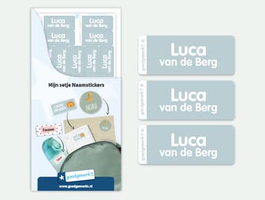 Kleine Naamstickers Voordeelset