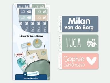 Kleine Naamstickers