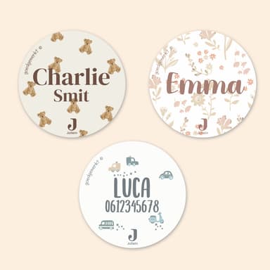 Ronde Naamstickers - Jollein