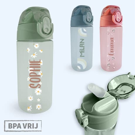 Drinkfles met naam Design