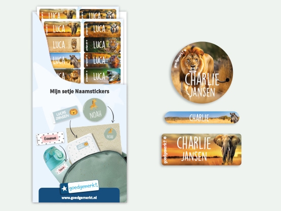 Naamsticker Voordeelset - Real World