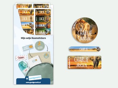 Naamsticker Voordeelset - Real World