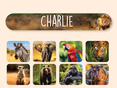 Mini Real World Naamstickers