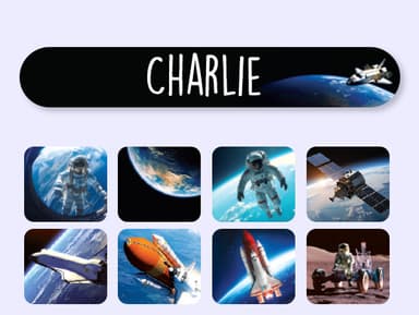 Mini Real World Naamstickers