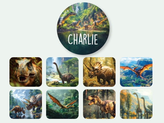 Ronde Real World Naamstickers