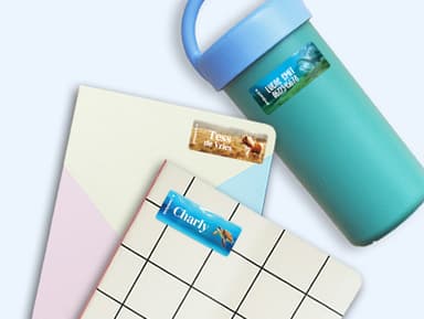 Kleine Real World Naamstickers