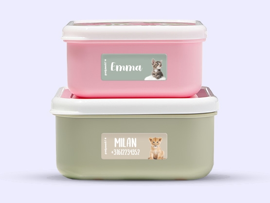 Kleine Real World Naamstickers