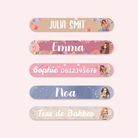 TOPModel Mini Naamstickers