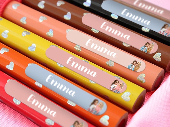 TOPModel Mini Naamstickers