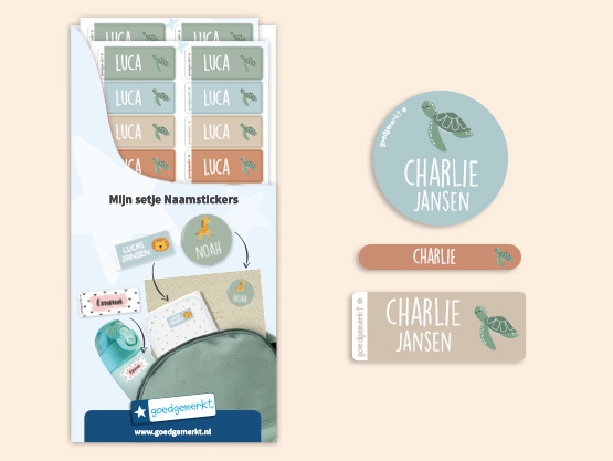 Naamsticker Voordeelset - Thema