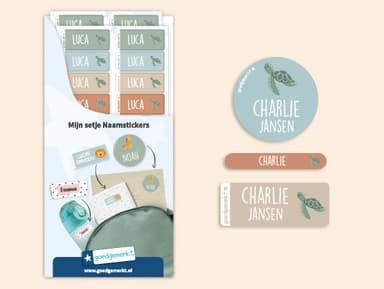 Naamsticker Voordeelset - Thema