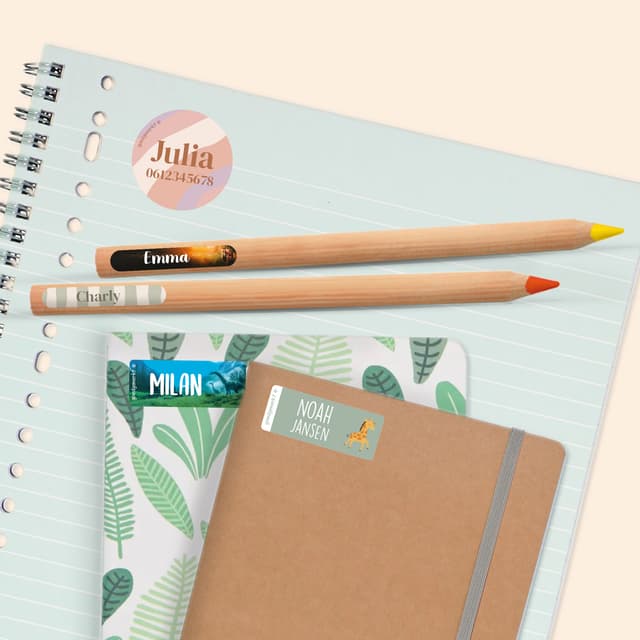 Naamstickers Voordeelsets